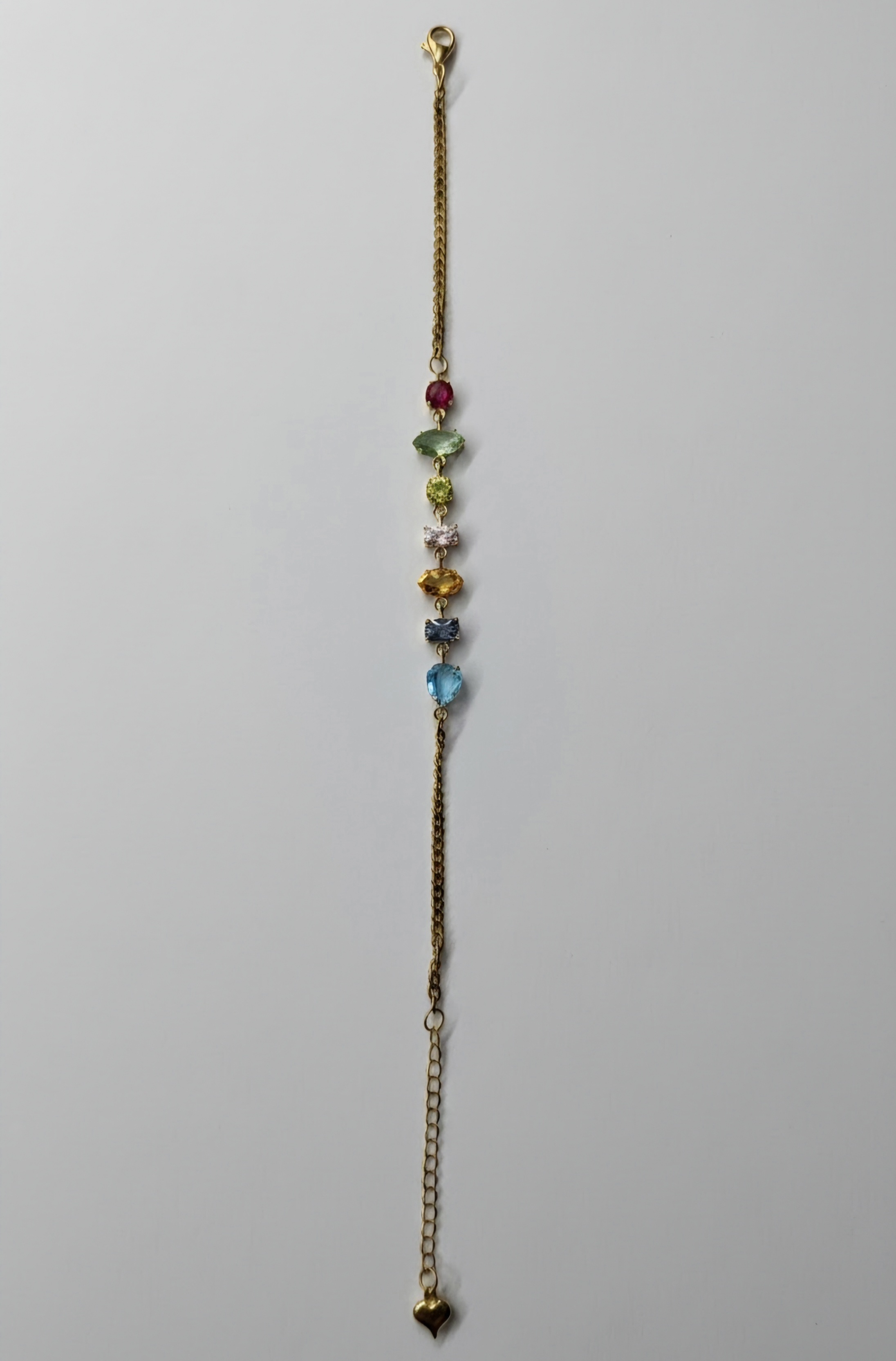 Rainbow Crystal Chain Bracelet — view 4